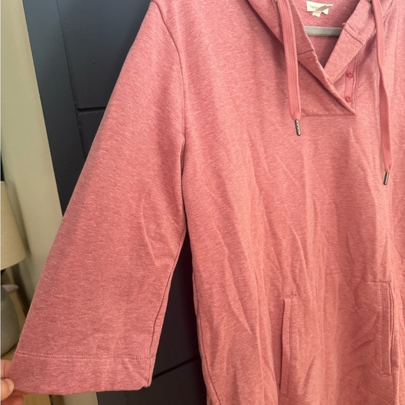Garnet Hill Travel Dress Dusty Pink Lazy Days medium - Picture 4 of 6
